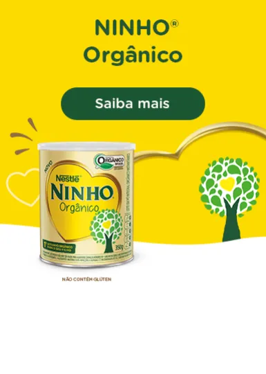 Banner de NINHO® Orgânico Pó Instantâneo