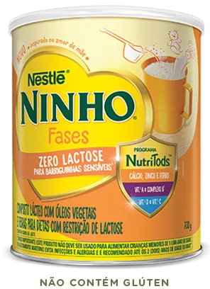 NINHO® Fases Zero Lactose Lata 700g